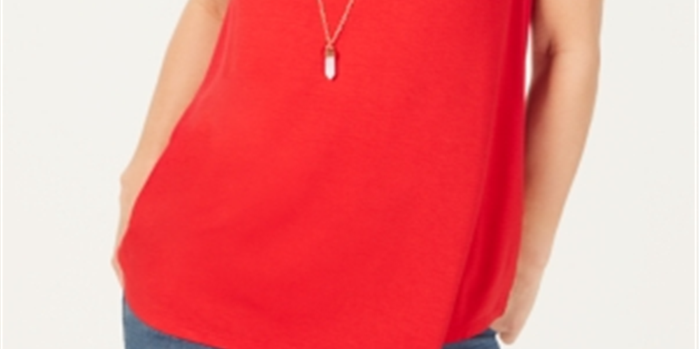 Regata feminina estilo &amp; co, rosa, tamanho pequeno, extrapequeno