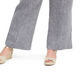 Calça reta feminina Charter Club Plus Linen cinza tamanho 2X