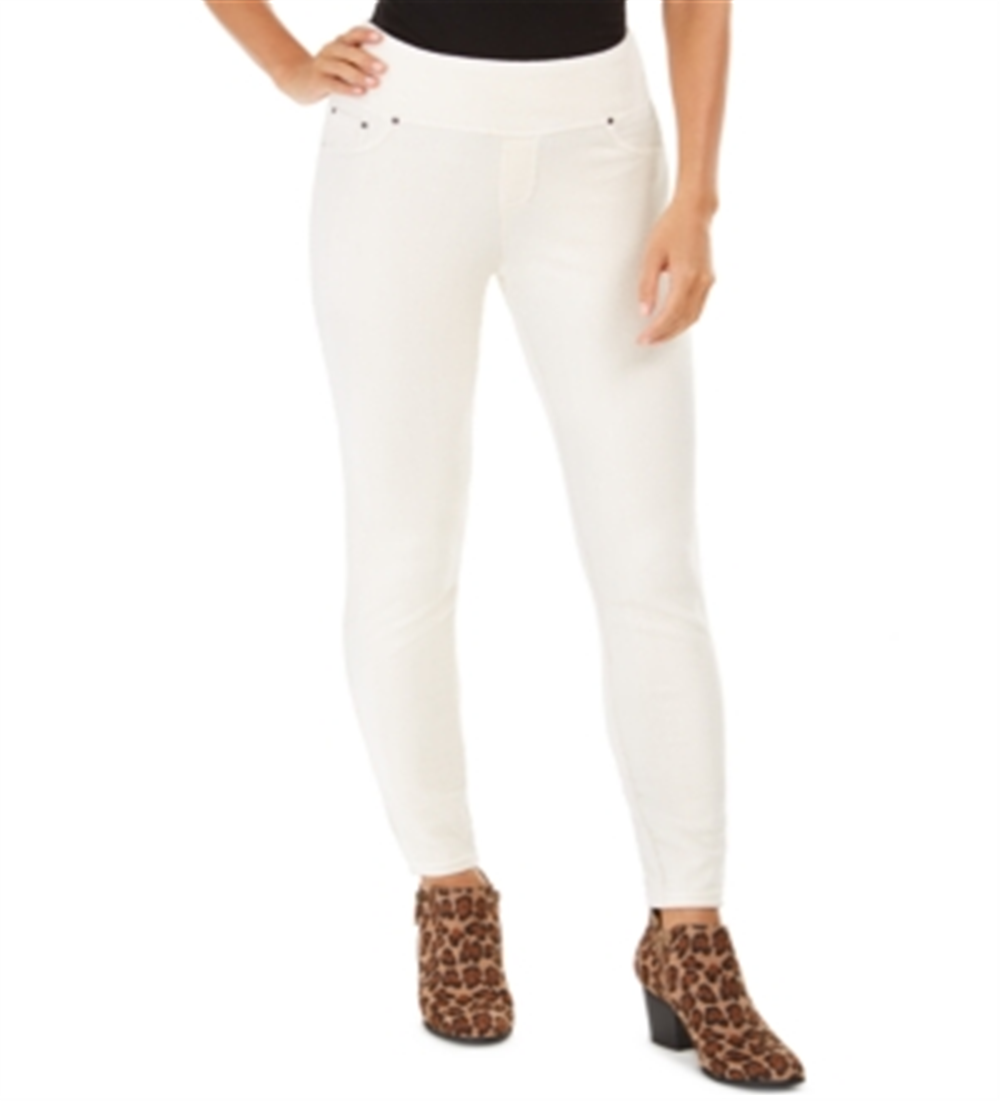Calça skinny de veludo cotelê feminina Style &amp; Co, marrom, tamanho grande