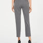 Calça feminina Calvin Klein com listras retas, cinza, tamanho 4
