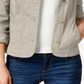 Jaqueta jeans feminina Charter Club marrom tamanho grande