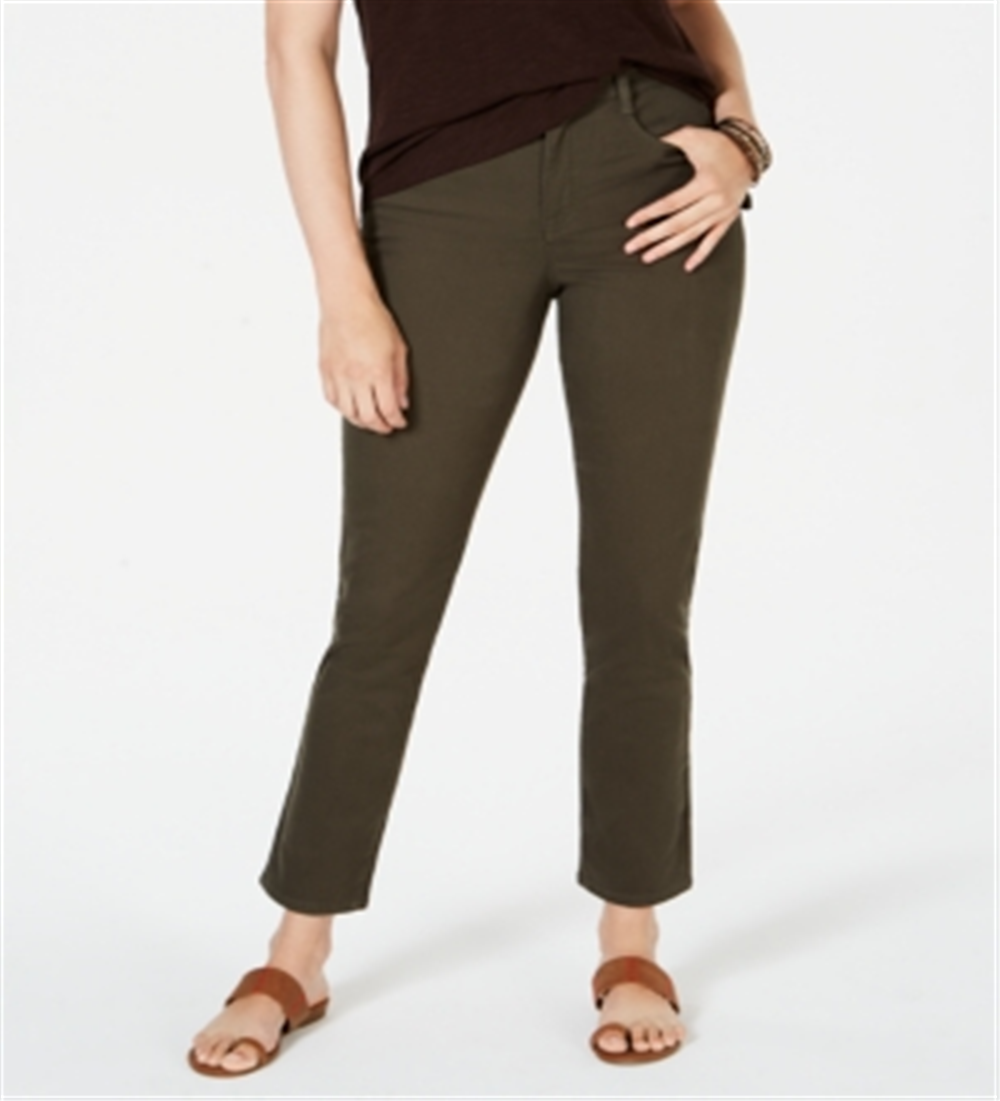 Calça jeans skinny com controle de barriga feminina Style &amp; Co, verde, tamanho 6
