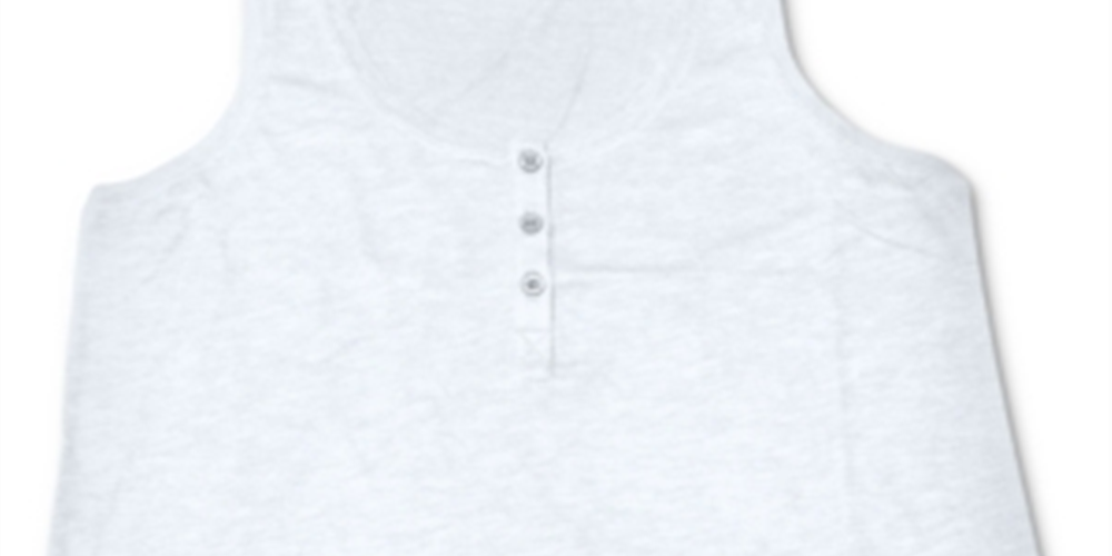 Regata Henley Feminina Style &amp; Co Branca Tamanho Pequeno Grande