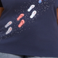 Karen Scott Top Feminino Steps Graphic Azul Tamanho Pequeno