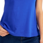 Karen Scott Blusa Feminina Gola Alta Azul Tamanho Pequeno X-S