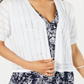 Suéter de malha feminino Charter Club Open Stitch azul tamanho pequeno XL