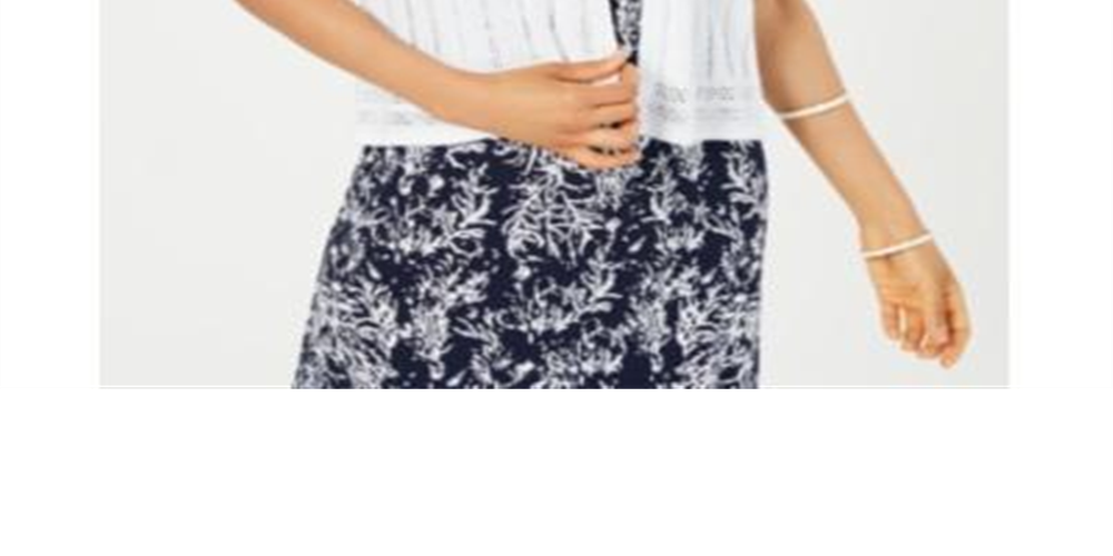 Suéter de malha feminino Charter Club Open Stitch azul tamanho pequeno XL