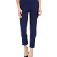 Calça feminina Nine West com perna reta, azul, tamanho P