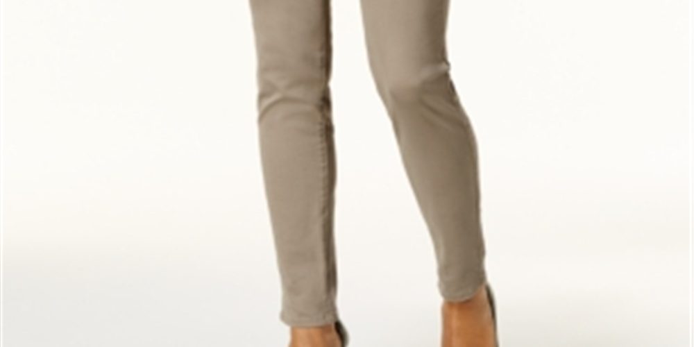 Jeans Skinny Curvy Fit Feminino Style &amp; Co Marrom Tamanho 4 Petite