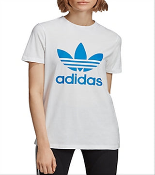 Camiseta Adidas Trefoil Feminina Branca Tamanho XS