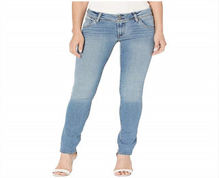 Hudson Women's Collin Mid Rise Skinny Jeans Blue Size 31