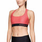 Sutiã esportivo Under Armour Impact Crossback feminino rosa tamanho X-S