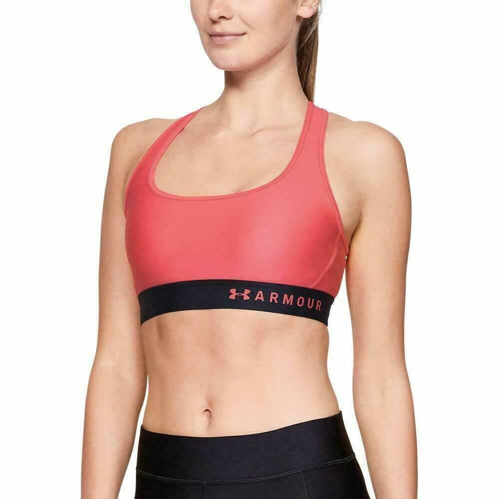 Sutiã esportivo Under Armour Impact Crossback feminino rosa tamanho X-S