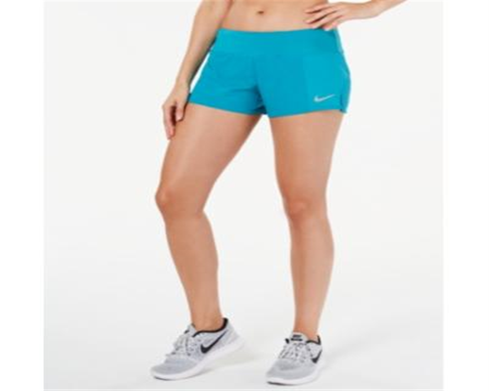 Short Nike W NK Crew Short 2 Azul Tamanho S