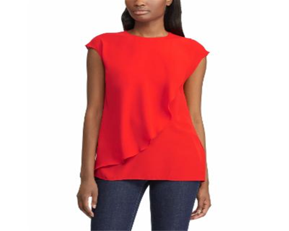 Blusa Ralph Lauren Feminina Manga Curta Vermelha Tamanho P