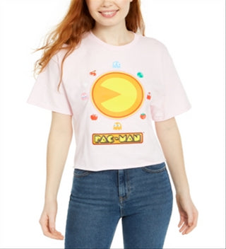 Camiseta gráfica Pac-Man da Mad Engine Juniors, rosa, tamanho GG