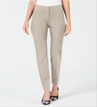 Calça skinny Hollywood feminina Alfani Bi Stretch, marrom, tamanho 14, pequena