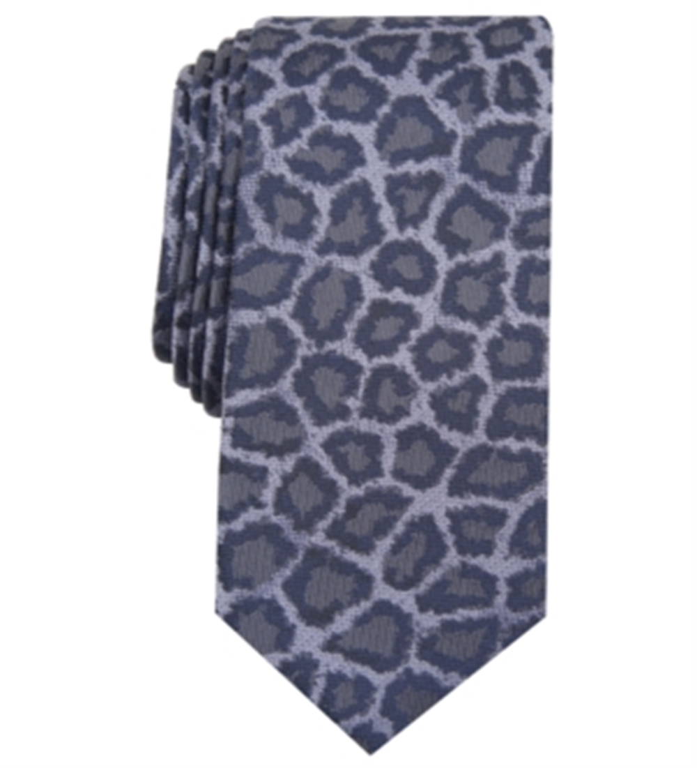 Gravata skinny masculina INC International Concepts Jaguar Skinny cinza tamanho regular