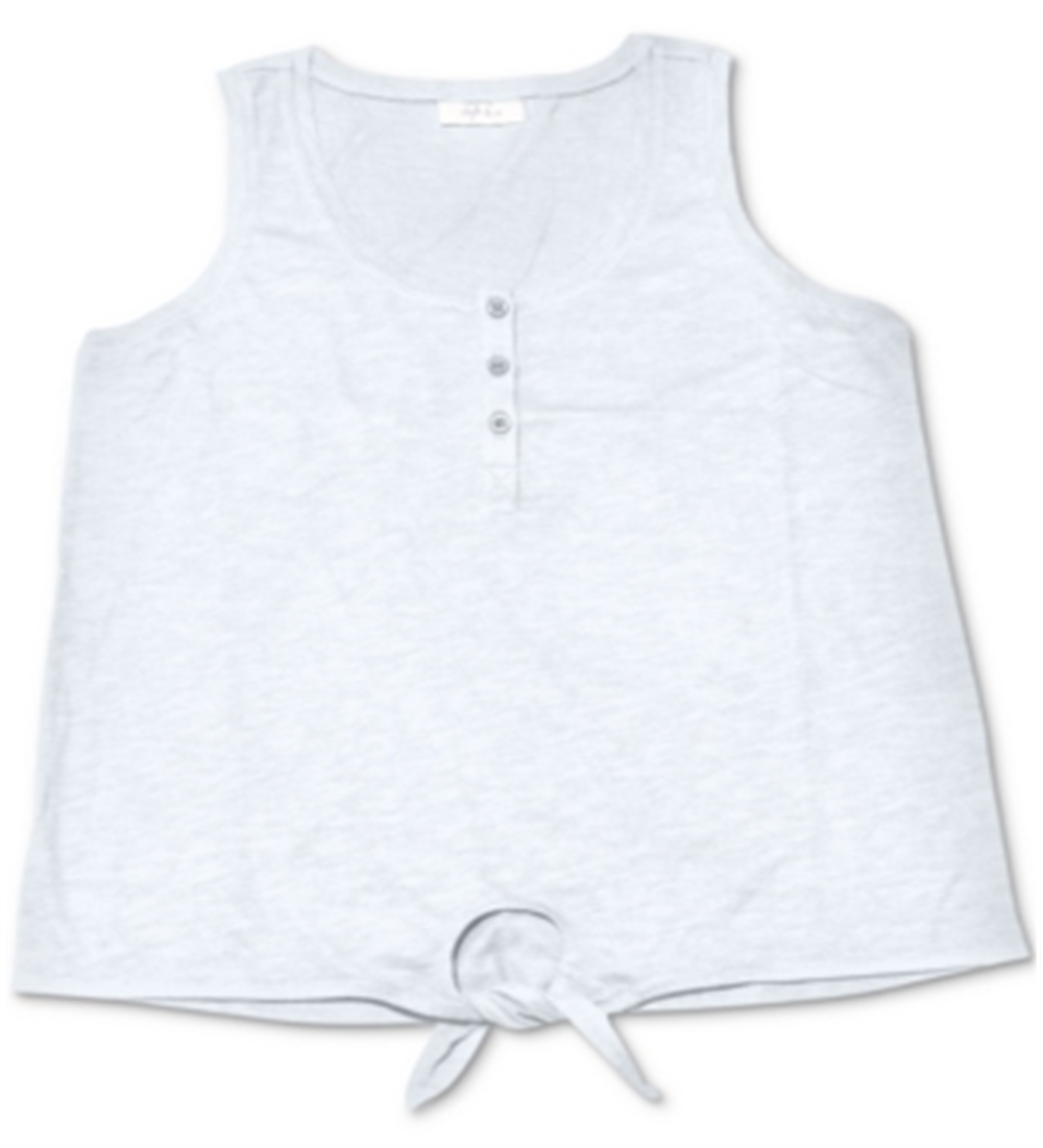 Regata Henley Feminina Style &amp; Co Branca Tamanho Pequeno Médio