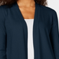 Cardigan feminino com tachas e frente aberta, tamanho XX-G, azul, da coleção JM