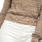 Suéter Sugar Rush Off the Shoulder com Verbena da Free People para mulheres - Marrom, tamanho M