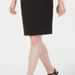 Vestido de coquetel Calvin Klein feminino com decote ombro a ombro, preto, tamanho 12