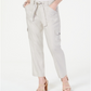 Calça feminina reta com cinto INC International Concepts, marrom, tamanho 14