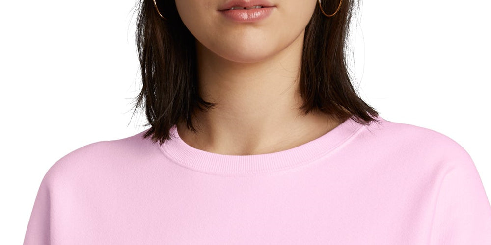 Suéter feminino Champion manga comprida rosa tamanho grande