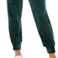 Calça de moletom feminina Ideology Velour, verde, tamanho X-Large