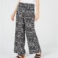 Calça feminina de gaze amassada com estampa Ikat da INC International Concepts, preta, tamanho pequeno XL