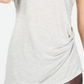 Camiseta feminina INC com estampa animal Hthr Belle cinza tamanho GG