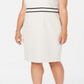 Vestido justo de crepe plus size Kasper feminino, branco, tamanho 20W