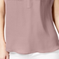 Blusa feminina de manga curta e decote em V INC International Concepts, rosa, tamanho grande
