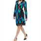 Vestido suéter envelope feminino INC International Concepts azul tamanho médio