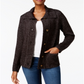 Karen Scott Cardigan Feminino com Botões Frontais Preto Tamanho Pequeno GG