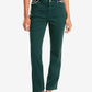 Calça jeans Levi's 505 reta feminina, verde, tamanho 18