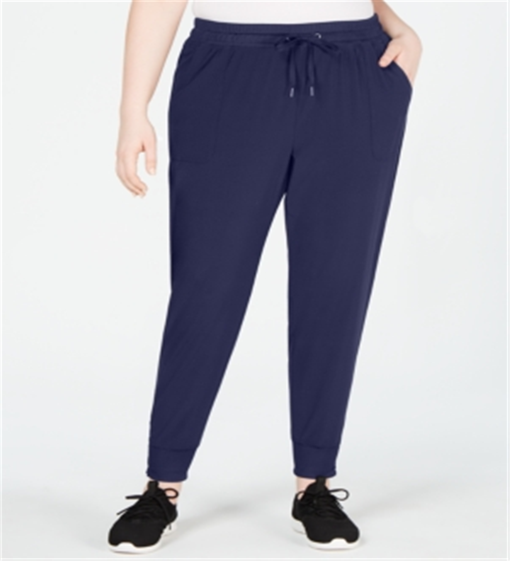 Calça Lounge Feminina Ideology Tie Plus Azul Tamanho 3X
