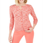 Cardigan feminino com botões tingidos no espaço, rosa, tamanho pequeno, Charter Club