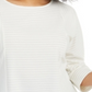 Top texturizado feminino Charter Club Plus, branco, tamanho 3X
