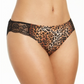 INC International Concepts Roupa íntima feminina estampa animal para o dia a dia, marrom, tamanho pequeno