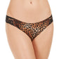 INC International Concepts Roupa íntima feminina estampa animal para o dia a dia, marrom, tamanho extragrande