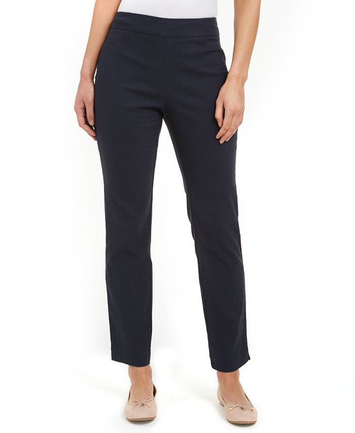 Calça feminina Jacquard Charter Club azul tamanho 10