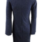 Vestido feminino Ralph Lauren Metallic Ponte Azul Tamanho 8 Petite
