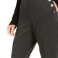 Calça feminina Bootcut com botões laterais da INC International Concepts, cinza, tamanho 12