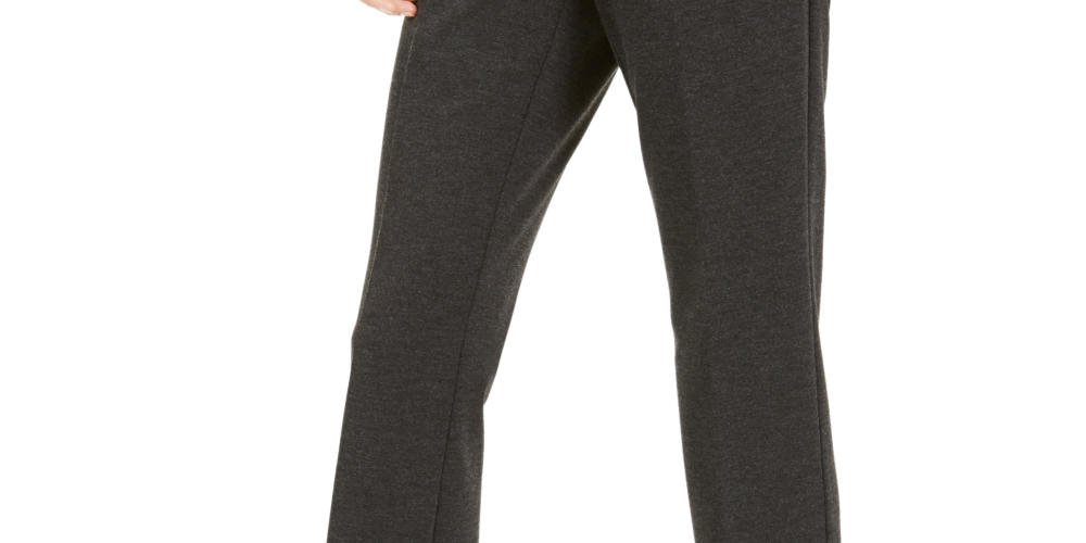 Calça feminina Bootcut com botões laterais da INC International Concepts, cinza, tamanho 12