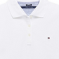 Camisa polo Tommy Hilfiger Heritage Fit feminina, branca, tamanho X-S