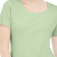Karen Scott Blusa Feminina Manga Curta Gola Redonda Verde Tamanho Grande