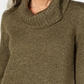 Karen Scott Suéter Feminino Gola Redonda Manga 3/4 Verde Tamanho Pequeno GG