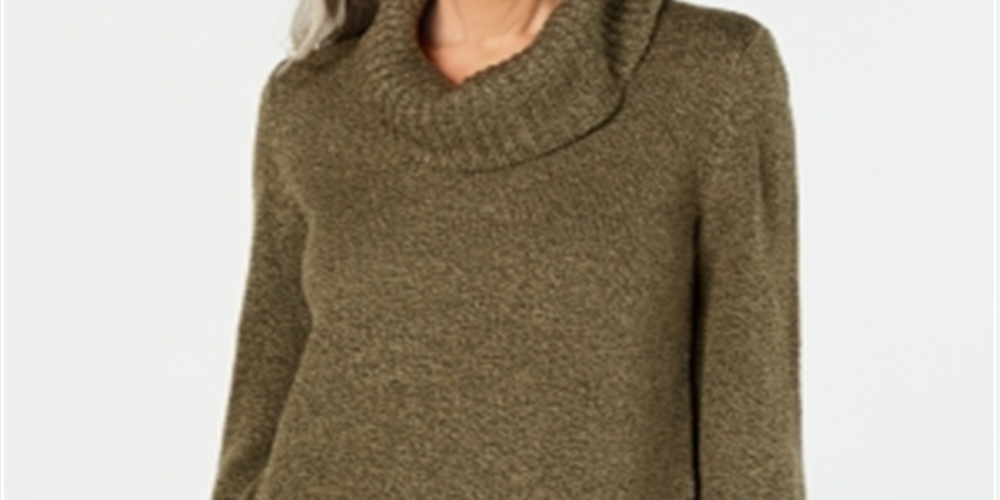 Karen Scott Suéter Feminino Gola Redonda Manga 3/4 Verde Tamanho Pequeno GG
