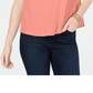 Camiseta feminina bordada de algodão Charter Club, laranja, tamanho pequeno G